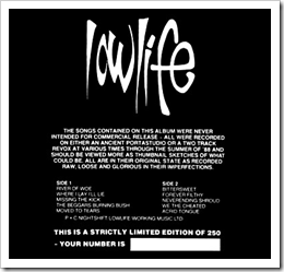 Lowlife - The Black Sessions and Demos